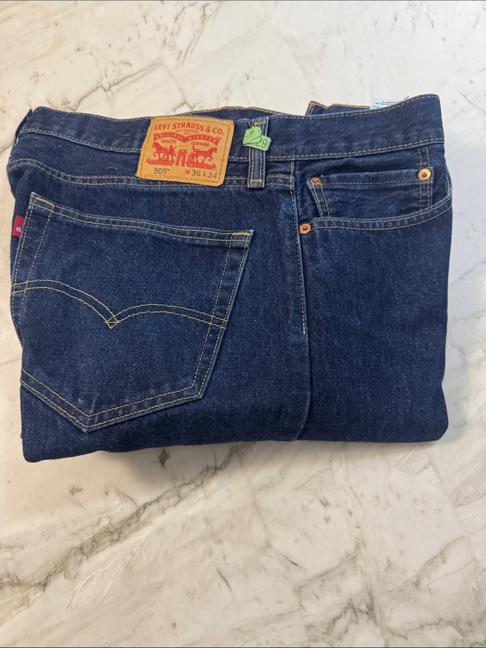 Levi's Indigo Straight-Leg Jeans - Picture 10 of 11
